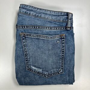 Rag And Bone Jeans Womens 28 Straight Leg Dre Low Rise Slim Boyfriend Light Wash